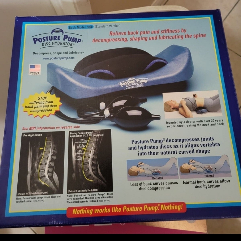 Posture Pump® Low Back Pain Relief | At Home Back Decompression Device | Comfort